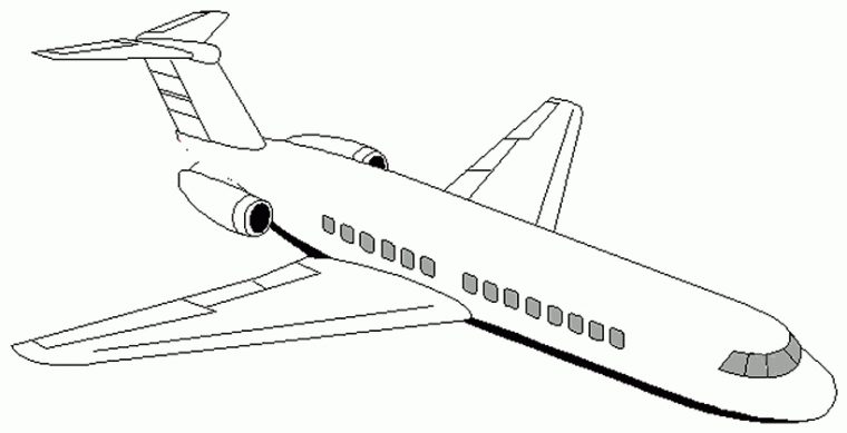 Coloring Page Airplane  Picgifs destiné Avion Coloriage