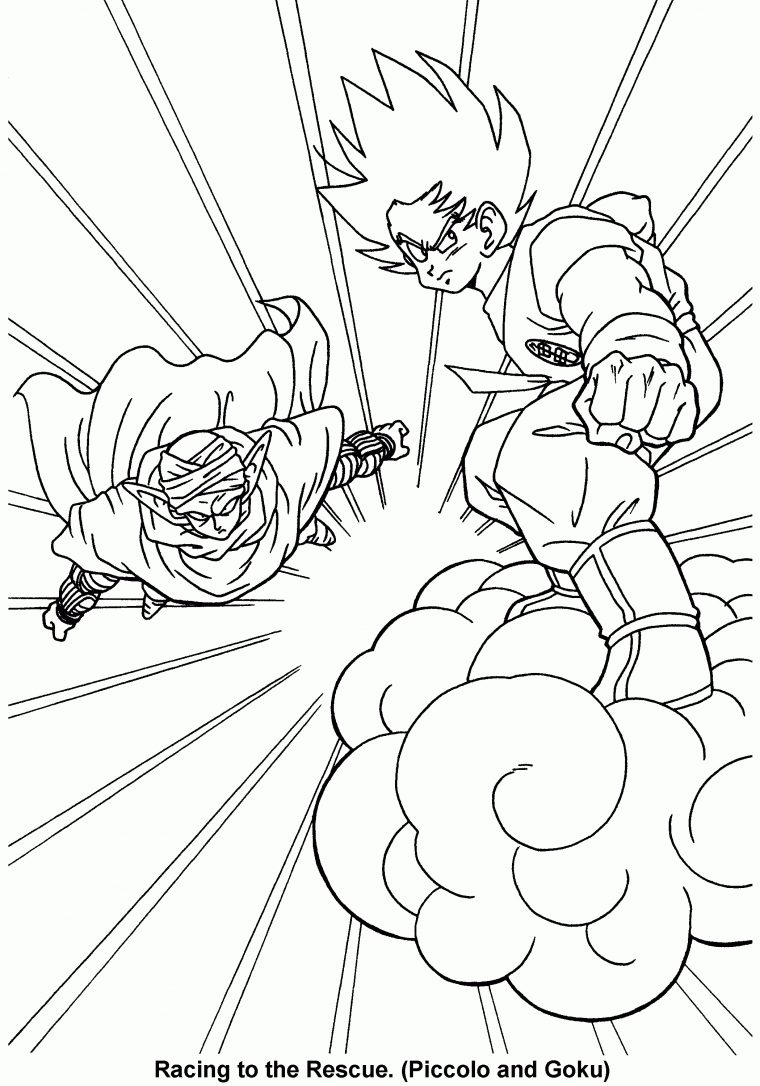 Coloring Page – Dragon Ball Z Coloring Pages 59 pour Dessin De Dbz