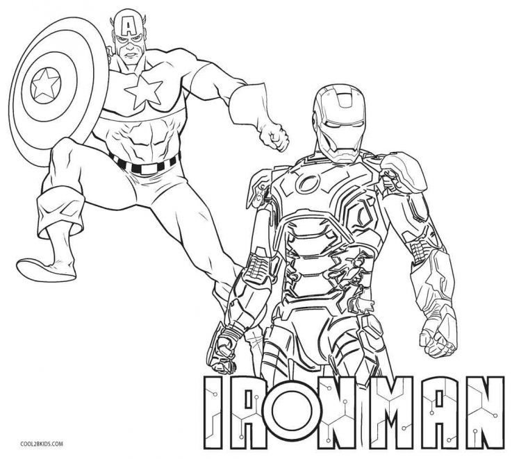 Coloring Page Iron Man – Printable Coloring avec Coloriage Iron Man