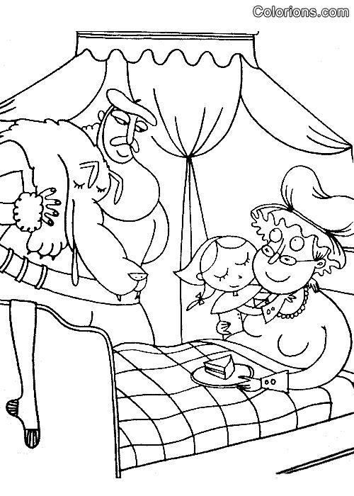 Colorions - Galerie Le Petit Chaperon Rouge encequiconcerne Coloriage Le Petit Chaperon Rouge