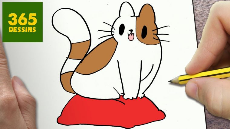 Comment Dessiner Chat Kawaii Étape Par Étape – Dessins pour Dessin A Dessiner