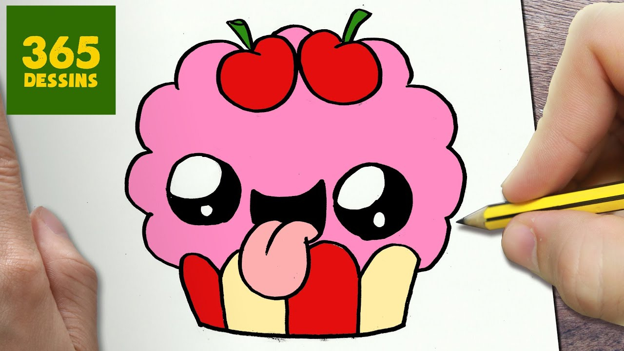 Comment Dessiner Cupcake Kawaii Étape Par Étape - Dessins serapportantà Image Dessin Facile