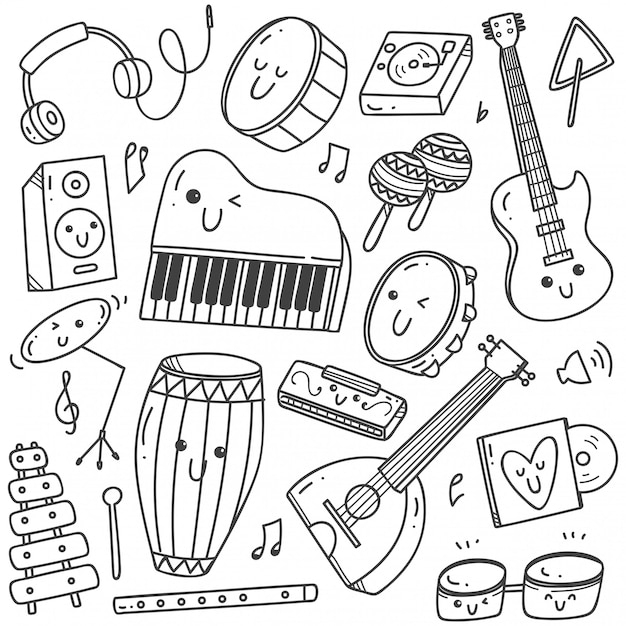 Comment Dessiner Des Instruments De Musique Facilement pour Comment Dessiner Des Notes De Musique 