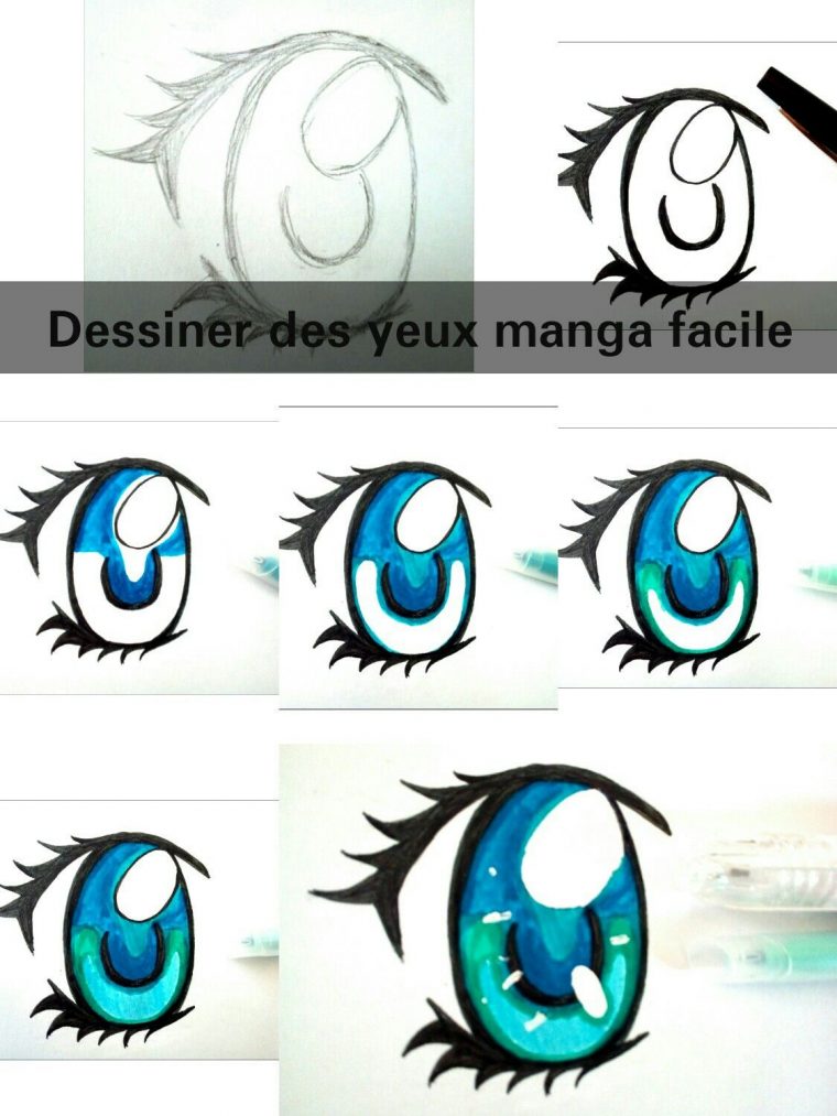 Comment Dessiner Des Yeux Manga Facilement  Dessiner Yeux à Yeux A Dessiner