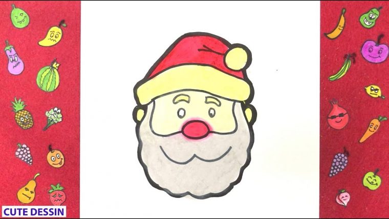 Comment Dessiner Et Colorier Un Pere Noel Facilement Étape destiné Comment Dessiner Un Pere Noel