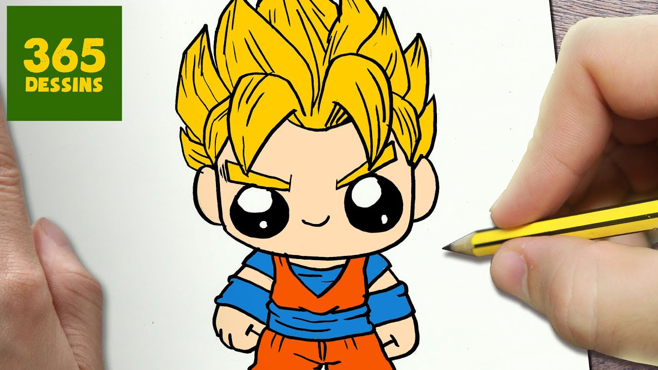 Comment Dessiner Goku Kawaii Étape Par Étape - Dessins concernant Image De Dessin Facile A Faire 