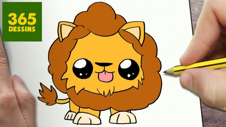 Comment Dessiner Lion Kawaii Étape Par Étape – Dessins dedans Image De Dessin Facile A Faire