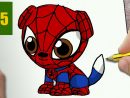 Comment Dessiner Spiderman Chien Kawaii Étape Par Étape pour Dessin A Faire