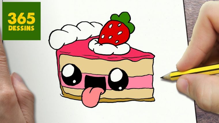 Comment Dessiner Tarte Kawaii Étape Par Étape – Dessins avec Image Dessin Facile