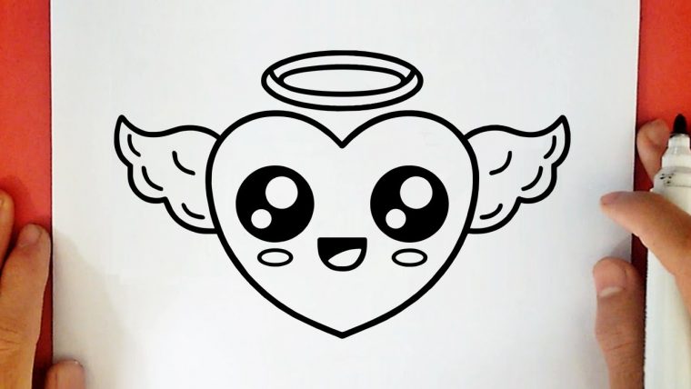 Comment Dessiner Un Coeur Avec Des Ailes Kawaii – pour Dessin De Nounours Avec Un Coeur