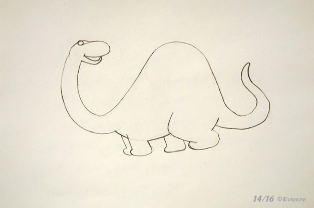 Comment Dessiner Un Dinosaure Pas À Pas pour Comment Dessiner Un Dinosaure Facilement