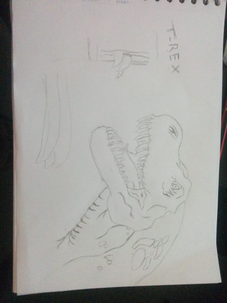 Comment Dessiner Un Dinosaure T-Rex – Allodessin serapportantà Comment Dessiner Un Dinosaure Facilement