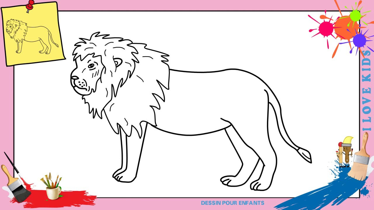 Comment Dessiner Un Lion Facilement Etape Par Etape concernant Dessiner Un Dragon Étape Par Étape