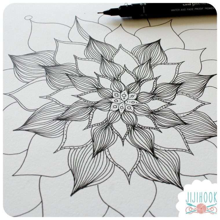 Comment Dessiner Un Mandala ? – Jiji Hook avec Mandala Facile A Dessiner