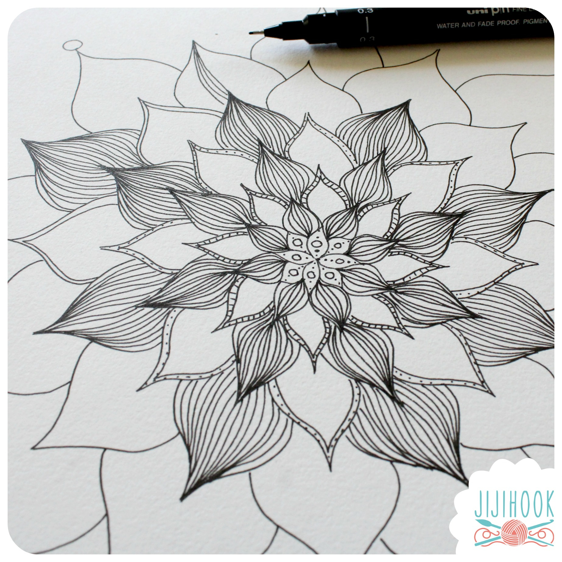 Comment Dessiner Un Mandala ? - Jiji Hook avec Mandala Facile A Dessiner 