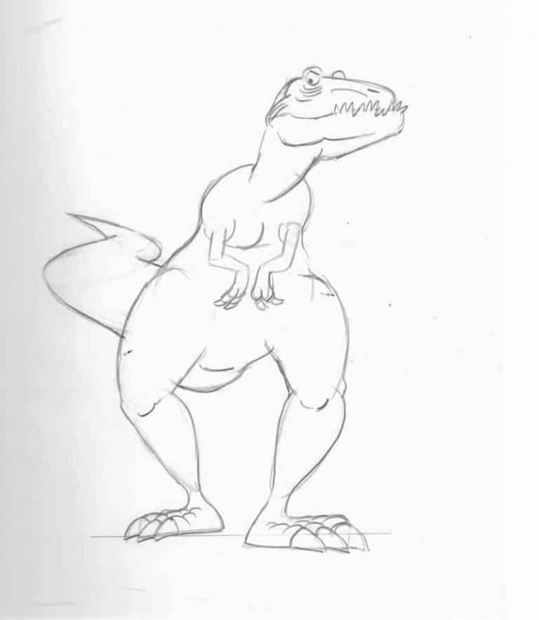 Comment Dessiner Un T. Rex ? » Page 4 Sur 7 » Les avec Comment Dessiner Un Dinosaure Facilement