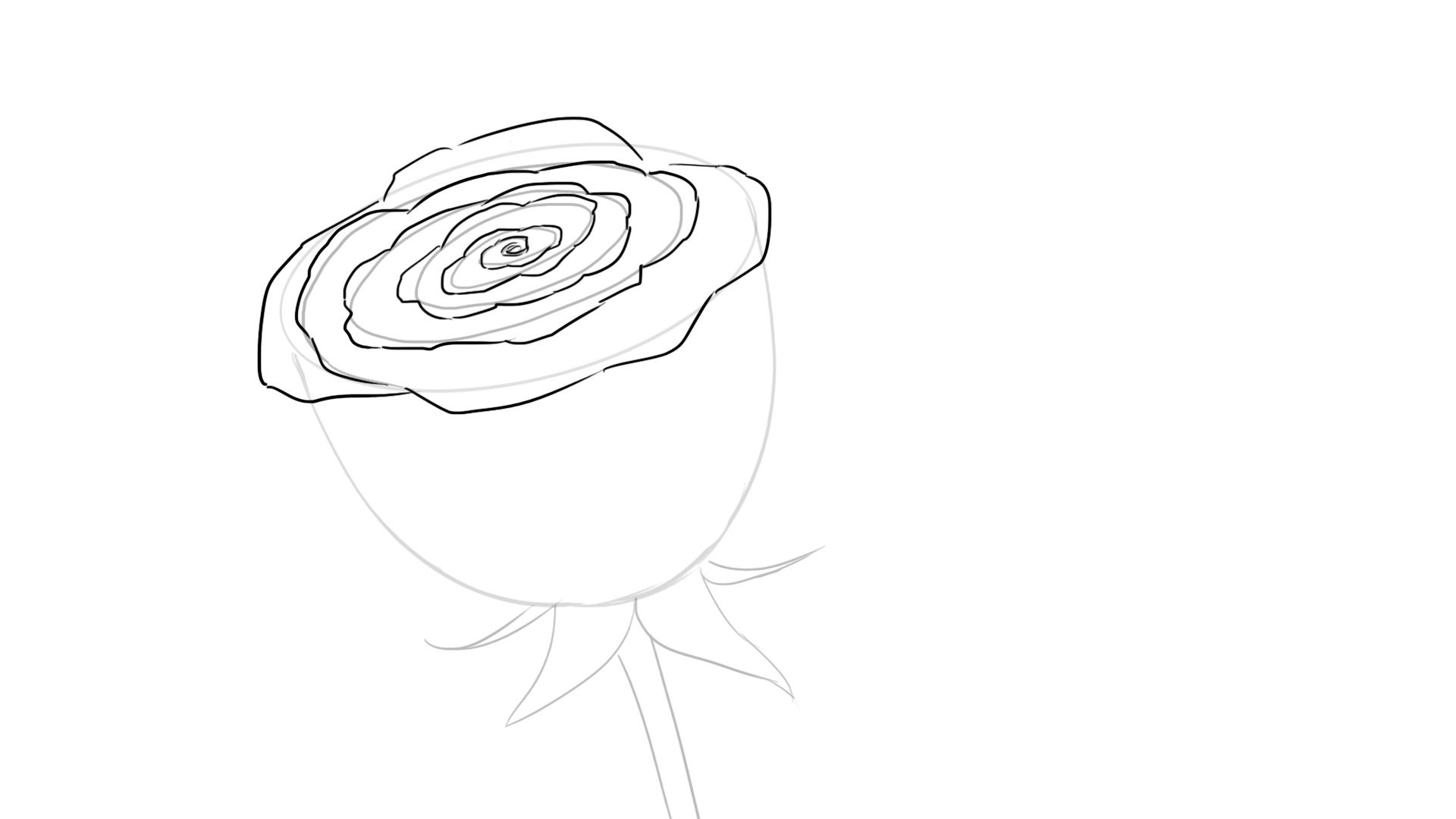 Comment Dessiner Une Rose En 2020  Dessin Rose, Comment dedans Image De Rose A Dessiner