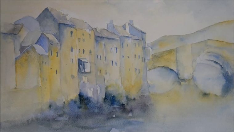 Comment Peindre Un Village? Aquarelle Débutant #3 – destiné Dessin A Peindre