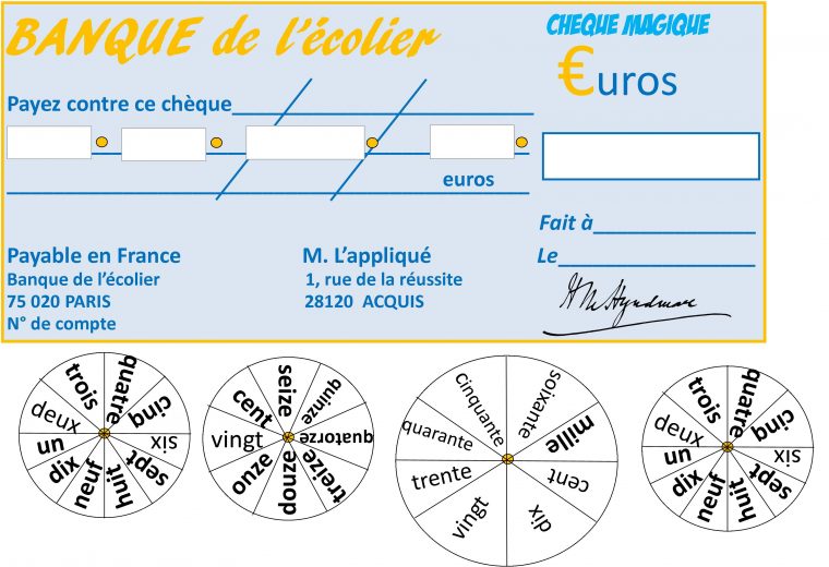 Compléter Des Chèques En Classe – Monsieur Mathieu pour Site Pour Imprimer Fau Cheque