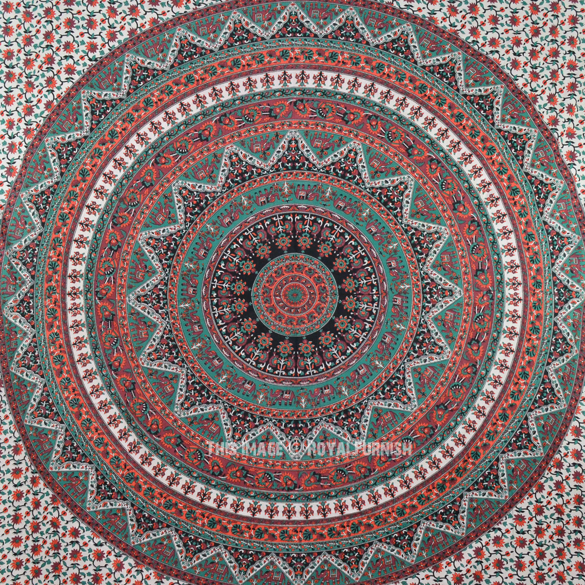 Cool Boho Medallion Circle Mandala Wall Tapestry, Indian à Mandala 