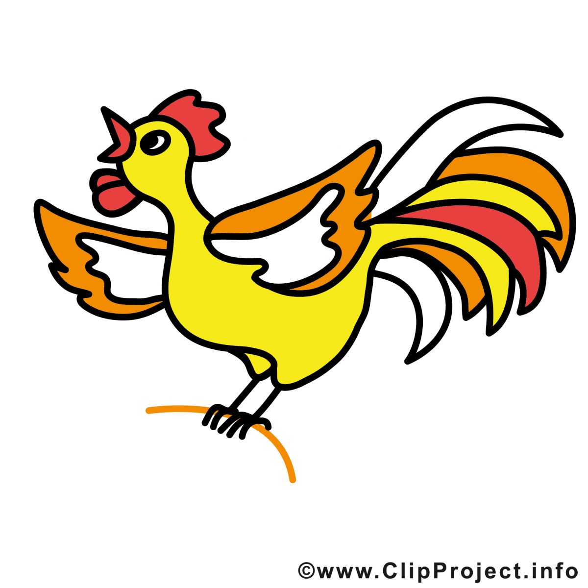 Coq Dessins Gratuits - Ferme Clipart - Ferme Dessin destiné Dessin Coq