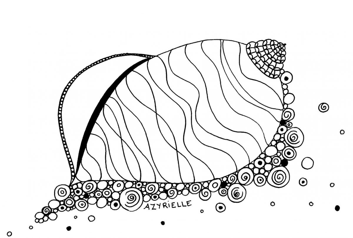 Coquillage - Anti-Stress &amp; Art-Thérapie - Coloriages dedans Coloriage De Coquillage