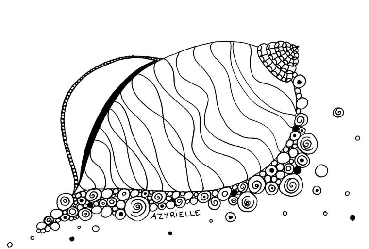 Coquillage – Anti-Stress & Art-Thérapie – Coloriages dedans Coloriage De Coquillage