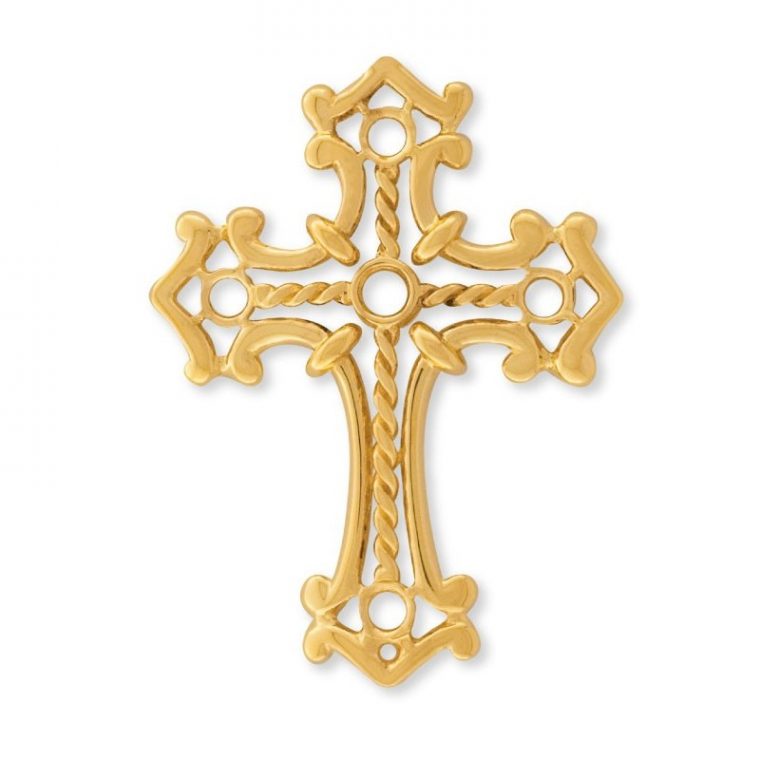 Croix De Bapteme Orientale En Or 18 Carats – Maison Laudate pour Dessin Croix