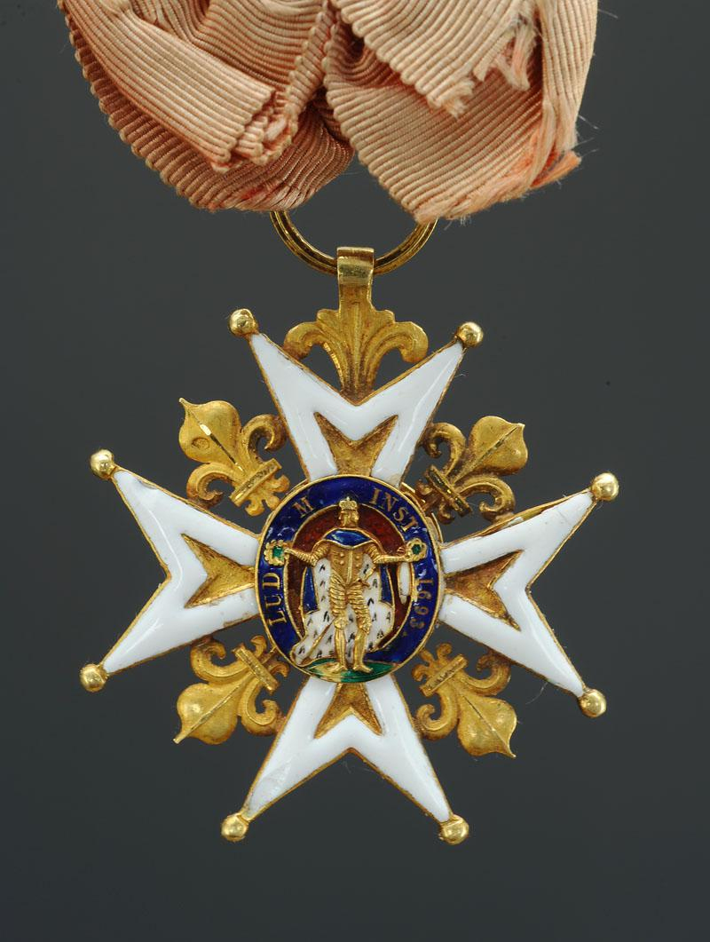 Croix De Chevalier De L'Ordre De Saint-Louis, Modèle 1814 tout Chevalier Croix Rouge