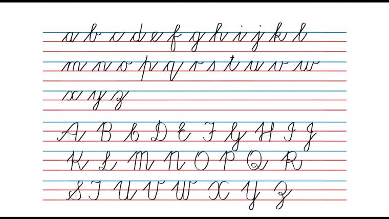 Cursive Writing A To Z Capital And Small Letters Pdf > Bi dedans Alphabet Cursive À Imprimer