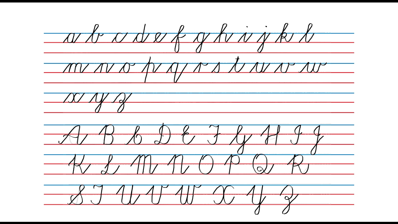 Cursive Writing A To Z Capital And Small Letters Pdf &amp;gt; Bi dedans Alphabet Cursive À Imprimer 