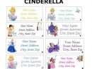 Cute Disney Princess Cinderella Address Party &amp; Name tout Prénom Princesse Disney