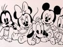 מיקי מאוס ודונלד דאק וול מדבקת הקריקטורה משתלת בית מדבקות dedans Coloriage De Mickey Et Minnie A Imprimer