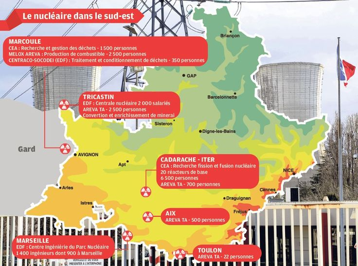 Dans La Région, Le Nucléaire A Encore De L'Énergie encequiconcerne Centrale Nuclã©Aire Sud France Carte