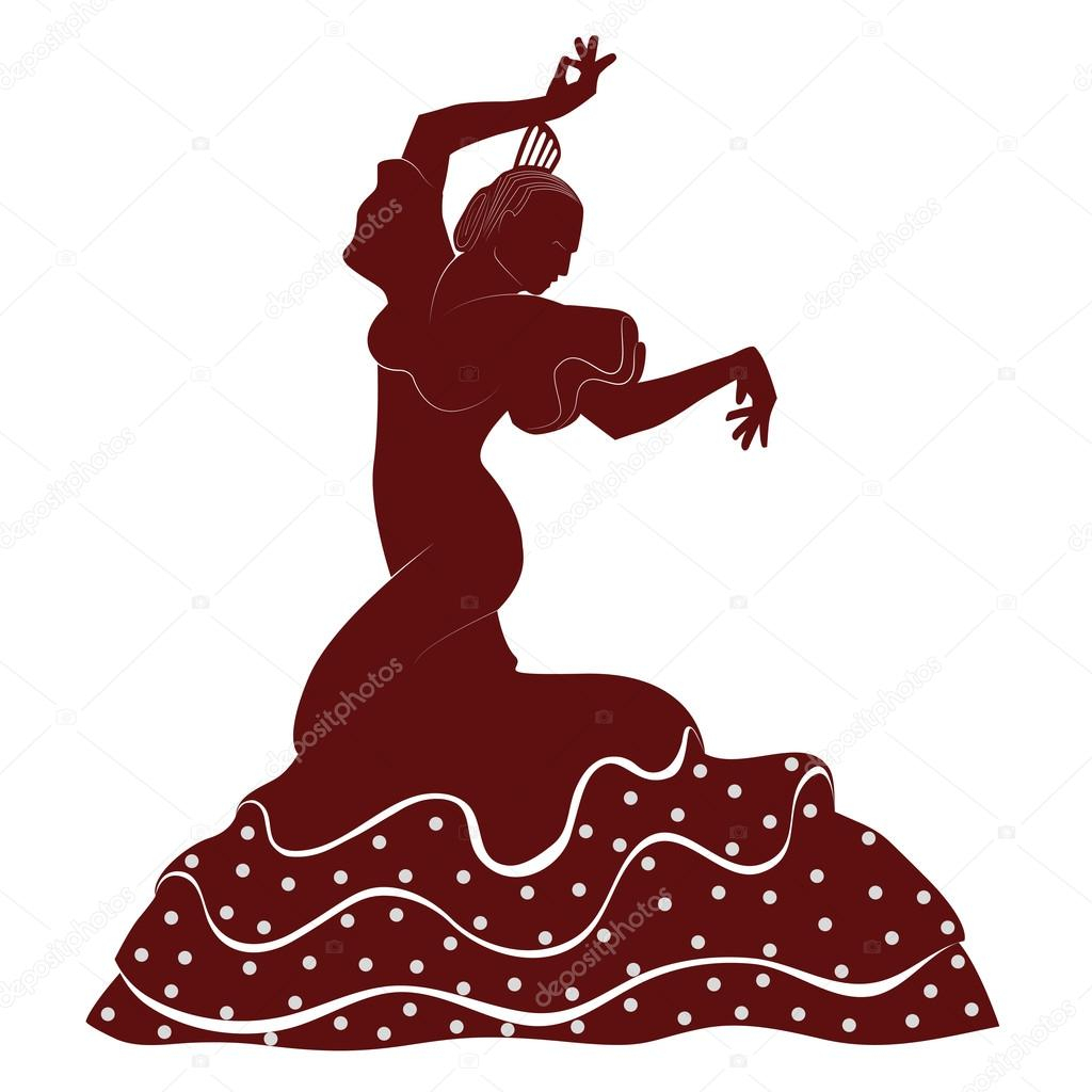 Danseuse De Flamenco Image Vectorielle Par Angusgrafic dedans Flamenco Dessin