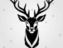 Deer Icon Isolated On White Background. Vector intérieur Dessin Tete Cerf