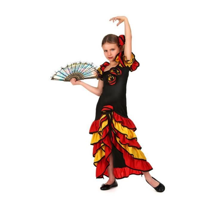Déguisement Danseuse Espagnole Fille - Achat  Vente destiné Danseuses Espagnoles 