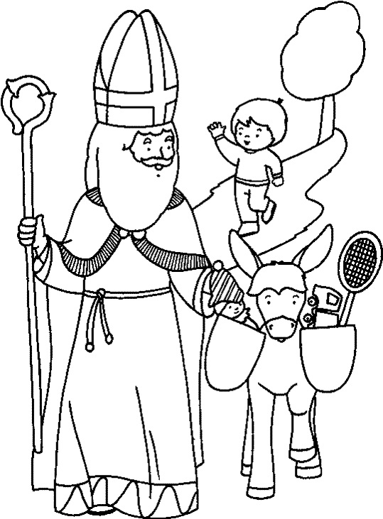 Des Coloriages Saint Nicolas 06 Pour Enfants à Coloriage Saint Nicolas