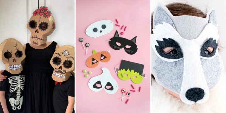 Des Masques D'Halloween À Fabriquer Soi-Même – Marie Claire dedans Masque Enfant Halloween