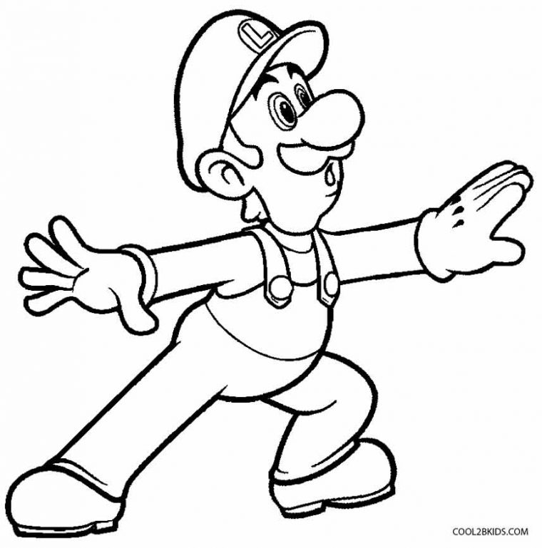 Desenhos De Luigi Para Colorir – Páginas Para Impressão Grátis serapportantà Coloriage Mario Et Luigi