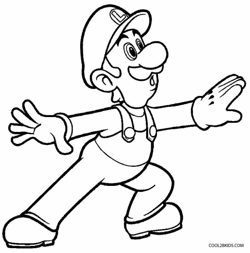 Desenhos De Luigi Para Colorir - Páginas Para Impressão Grátis serapportantà Coloriage Mario Et Luigi 