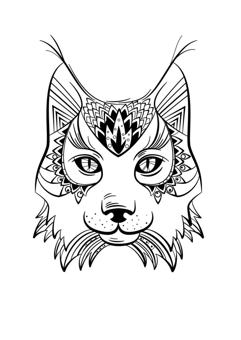 Dessin A Colorier Mandala Nouveau Image Coloriage Animaux tout Coloriage De Lynx 