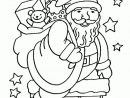 Dessin À Colorier Pere Noel Avec Cadeaux à Dessin D Un Pere Noel