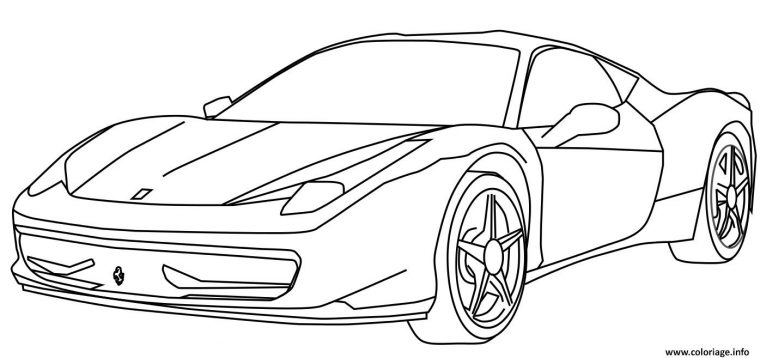 Dessin À Imprimer: Coloriage A Imprimer Gratuit Voiture De destiné Voiture A Imprimer Coloriage