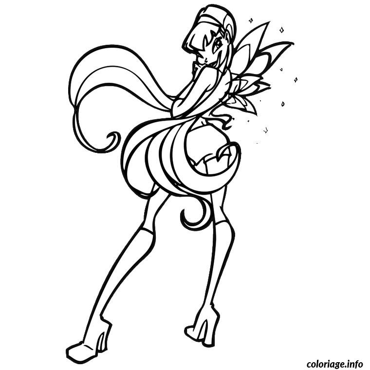 Dessin À Imprimer: Coloriage Imprimer Winx à Winx Coloriage En Ligne 