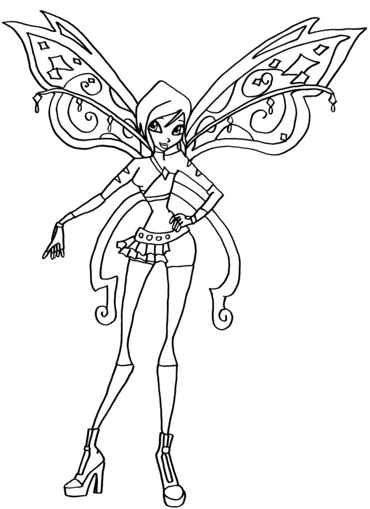 Dessin À Imprimer: Dessin A Imprimer Winx Enchantix serapportantà Coloriage A Imprimer Winx