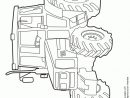 Dessin À Imprimer Et À Colorier D'Un Tracteur Moderne Et encequiconcerne Comment Dessiner Un Tracteur