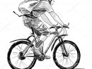 Dessin À La Main D'Une Personne Sur Un Vélo Image Libre De encequiconcerne Dessin De Velo