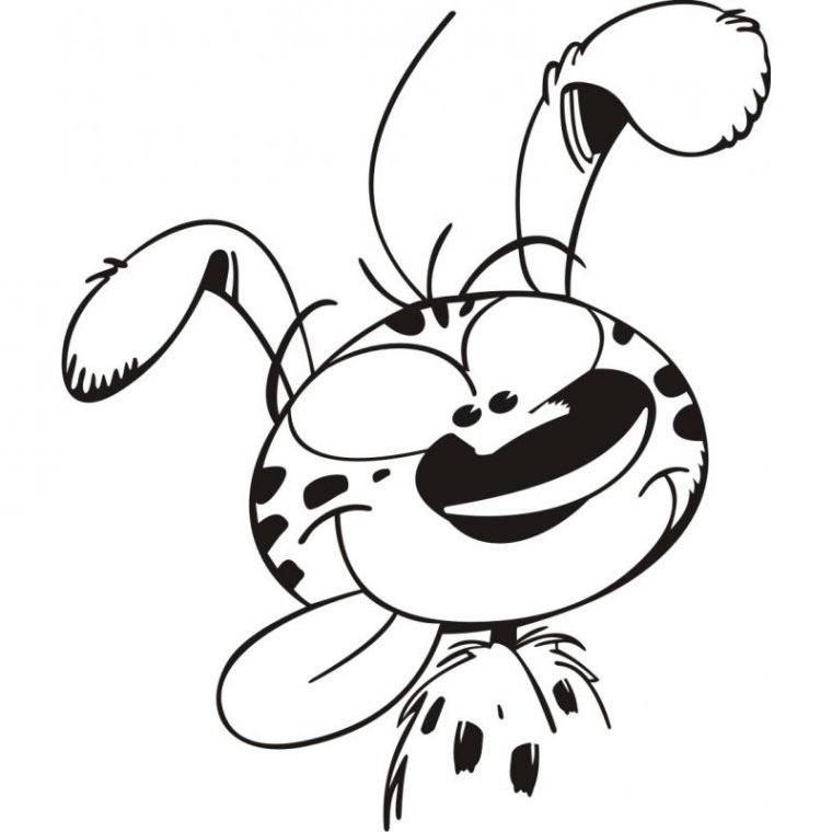 Dessin Adhésif – Sticker Cartoon Marsu 59 pour Dessin Marsupilami