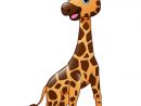 Dessin Animé Animal Mignon Bébé Girafe  Vecteur Premium à Dessins Girafe